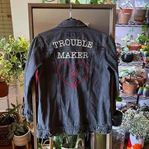 Lucky Brand Trouble Maker Heartbreaker Denim Jacket